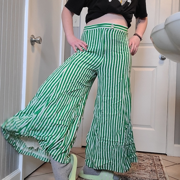 green striped pants - Picture 2 of 8